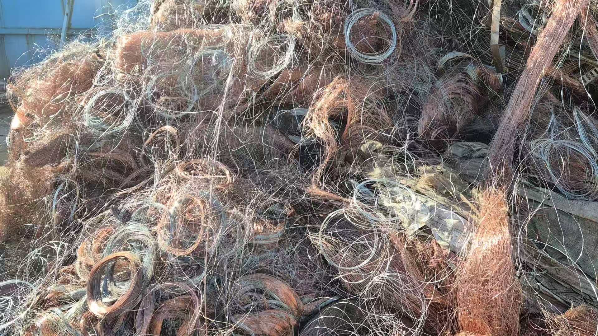 Mixed tinned copper and copper wire lot